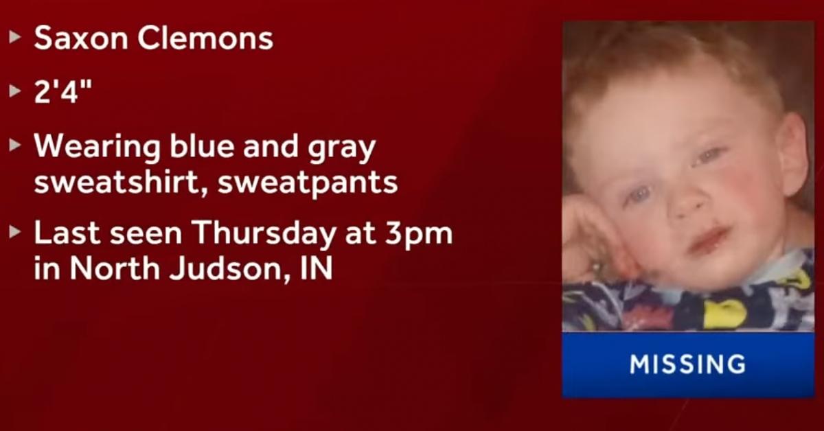 Saxon Clemons, Age 2, Is Missing — Here Is the Latest Update