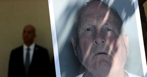 Image of Joseph DeAngelo at announcement about the Golden State Killer