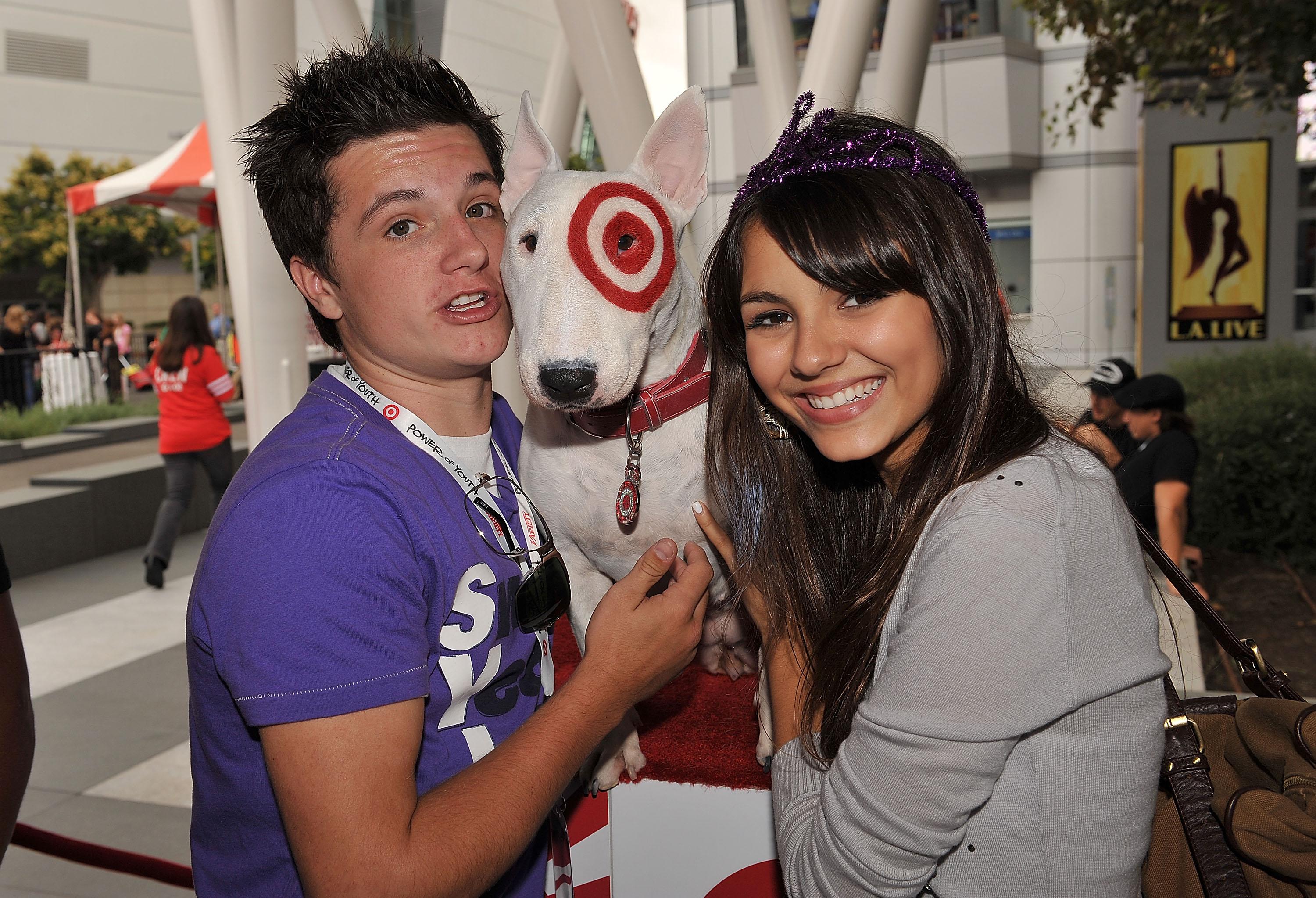 Josh Hutcherson and Victoria Justice. 