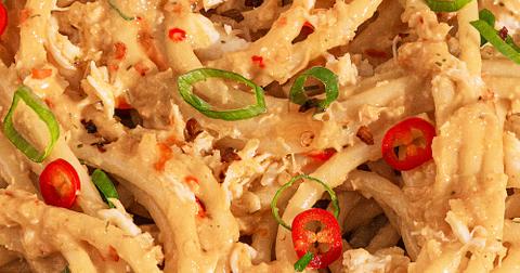 Creamy chili crab pasta