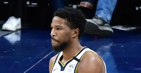 Malik Beasley playing for the Denver Nuggets.