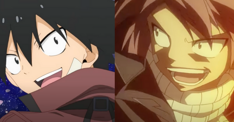 Natsu Dragneel and Shiki Granbell