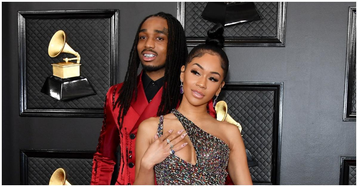 (l-r): Quavo and Saweetie