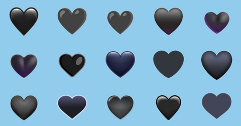 Black heart emoji