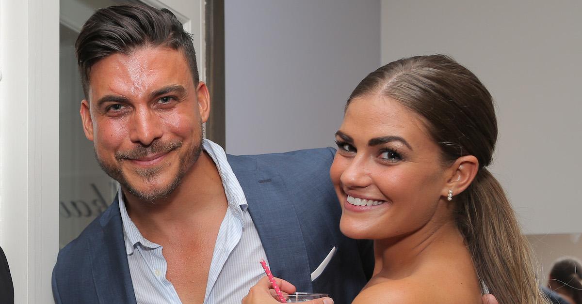 Jax Taylor and Brittany Cartwright attend Katie Maloney's Pucker and Pout launch party at Frederic Fekkai Hair Salon on July 30, 2015 in Beverly Hills