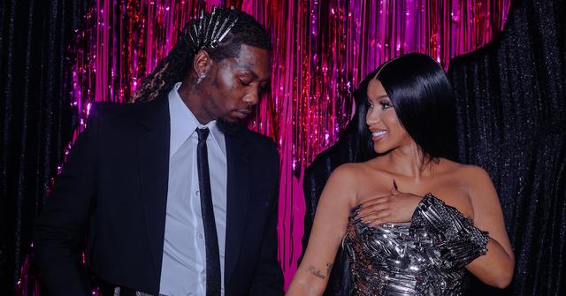 Offset and Cardi B attend the 2023 MTV Video Music Awards at Prudential Center on Sept. 12, 2023