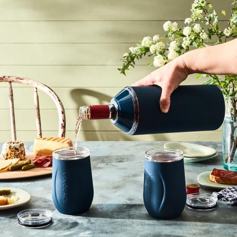 Vinglacé Wine Bottle Chiller & Wine Glass