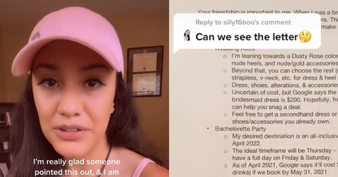 Bride's "Mandatory" List of Requirements for Bridesmaids Goes Viral