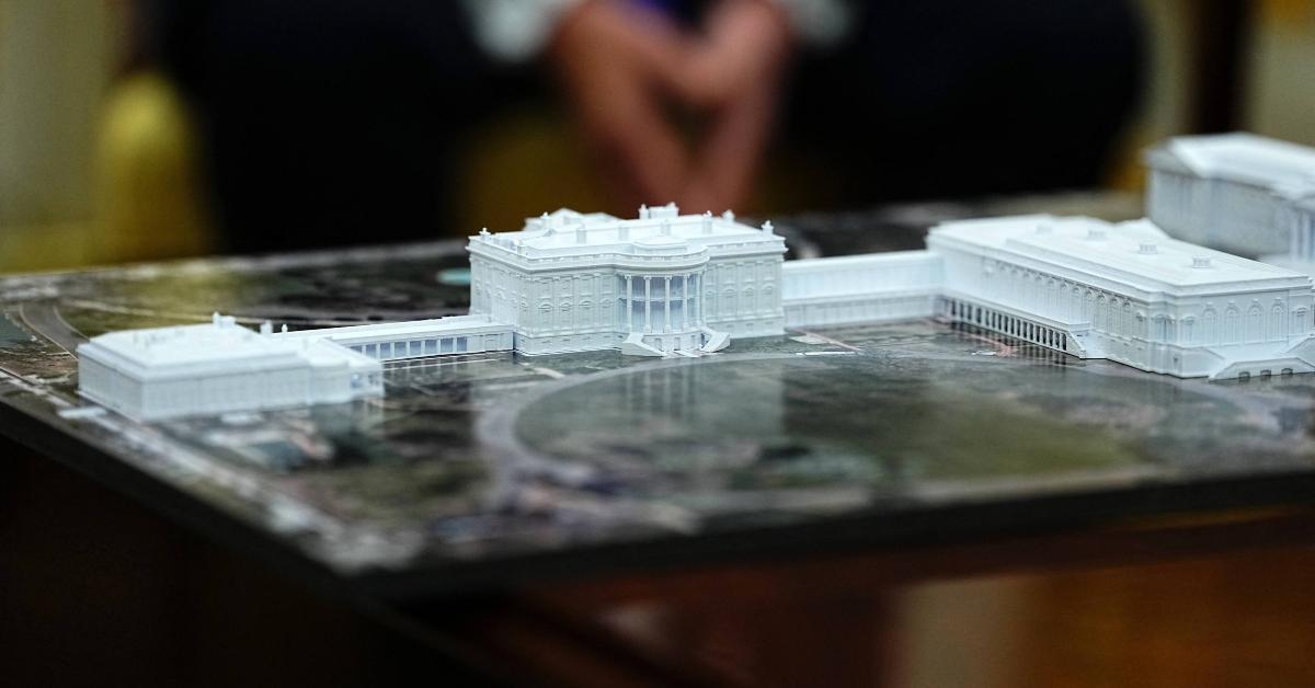 The new White House ballroom model