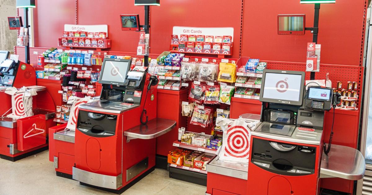 A Target store's self-checkout station.