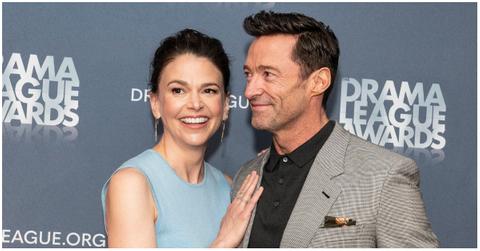 (l-r): Sutton Foster and Hugh Jackman