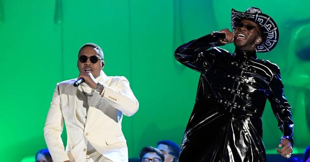 Lil Nas X and Nas at the 62nd Grammy Awards