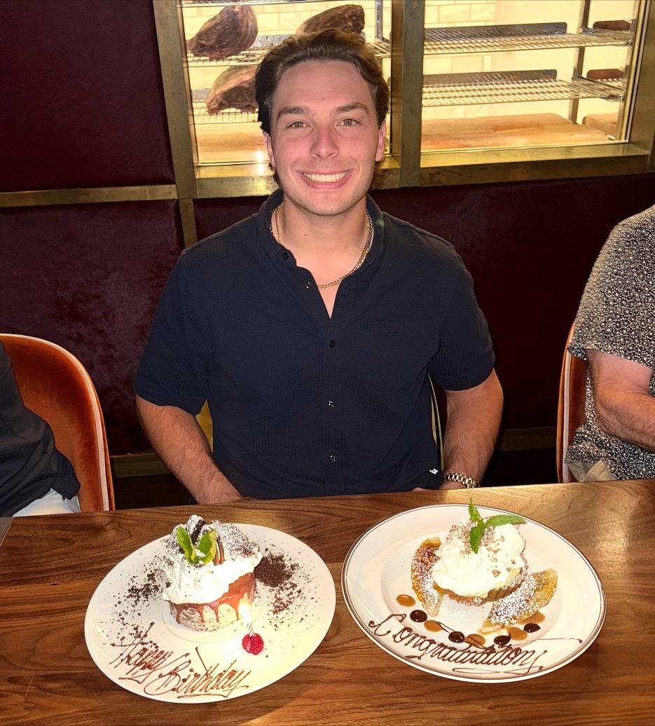 andrew fischer mlb st round draft birthday celebration barrys prime circa las vegas