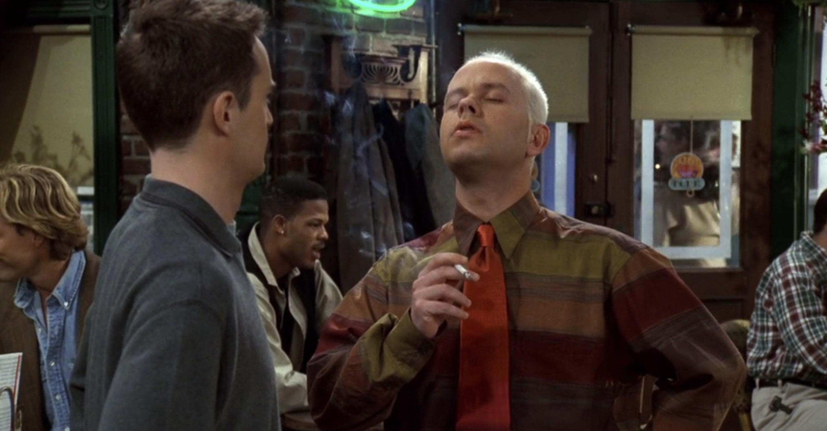 Gunther smoking in 'Friends'