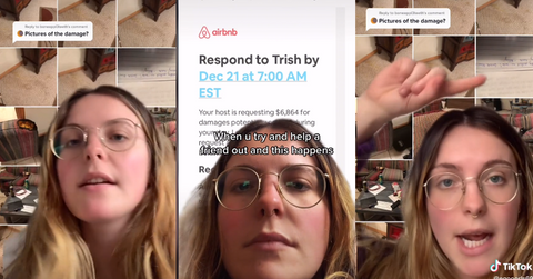 Woman lets friend use Airbnb account