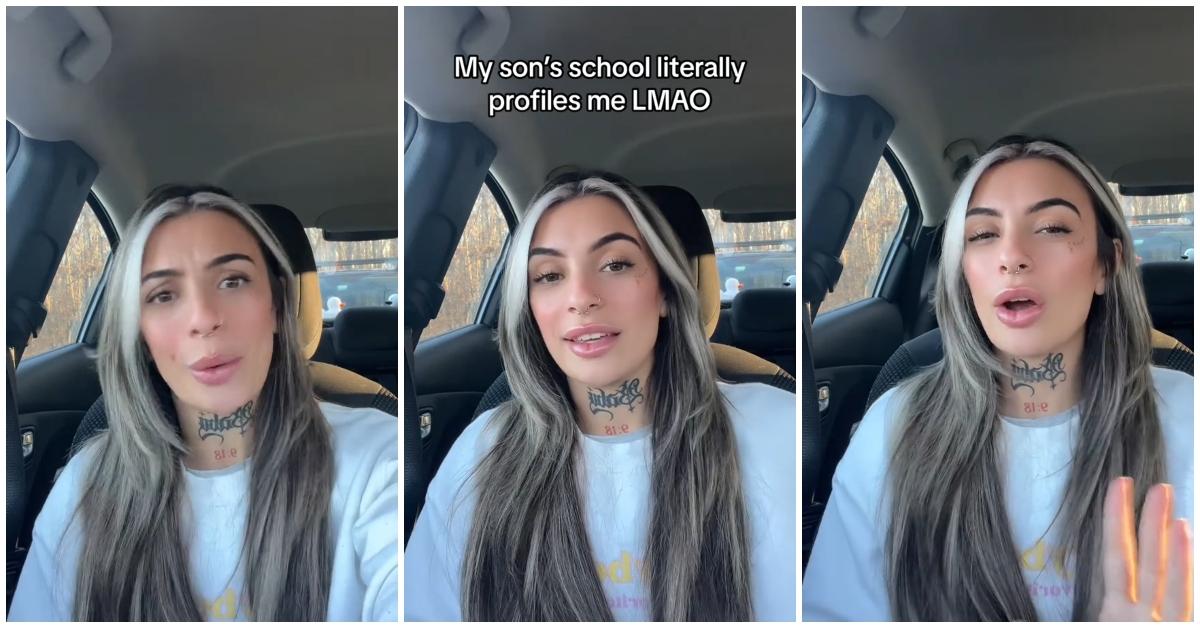 A young mom explains how her son's school profiles her because of her age and tattoos