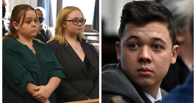 (L-R): Wendy Rittenhouse, Faith Rittenhouse; Kyle Rittenhouse