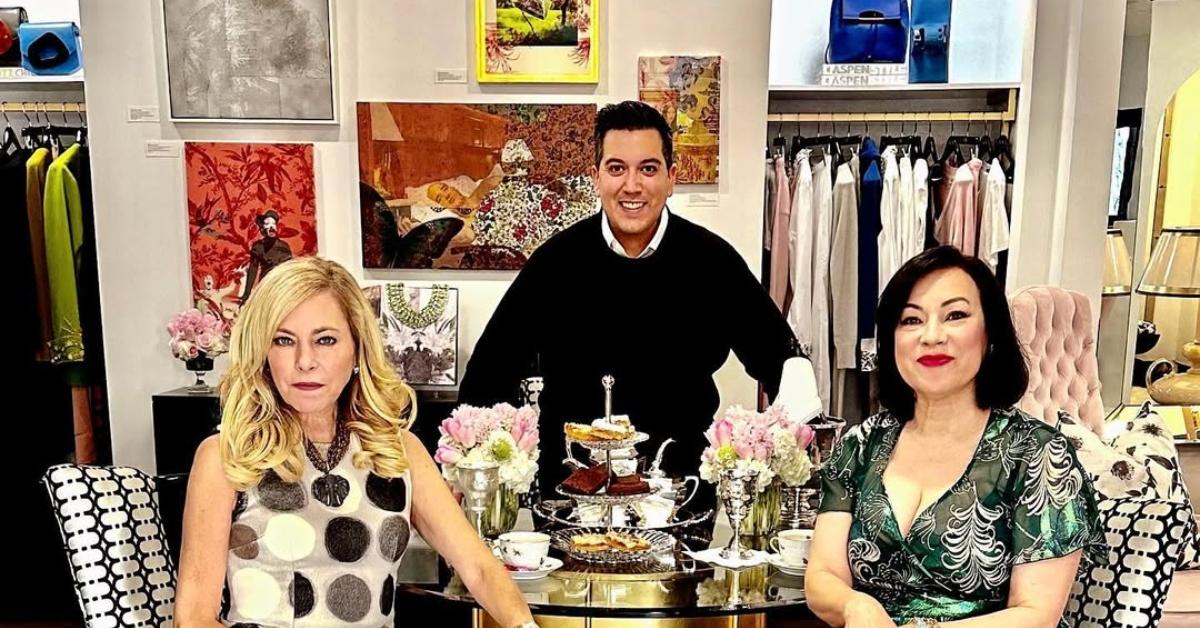 (l-r): Sutton Stracke, Avi Gabay, and Jennifer Tilly. at an event