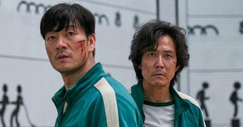 Gi-hun and Sang-Woo in 'Squid Game'