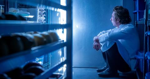 Carmy locked in the walk-in fridge in the Season 2 finale of 'The Bear.'