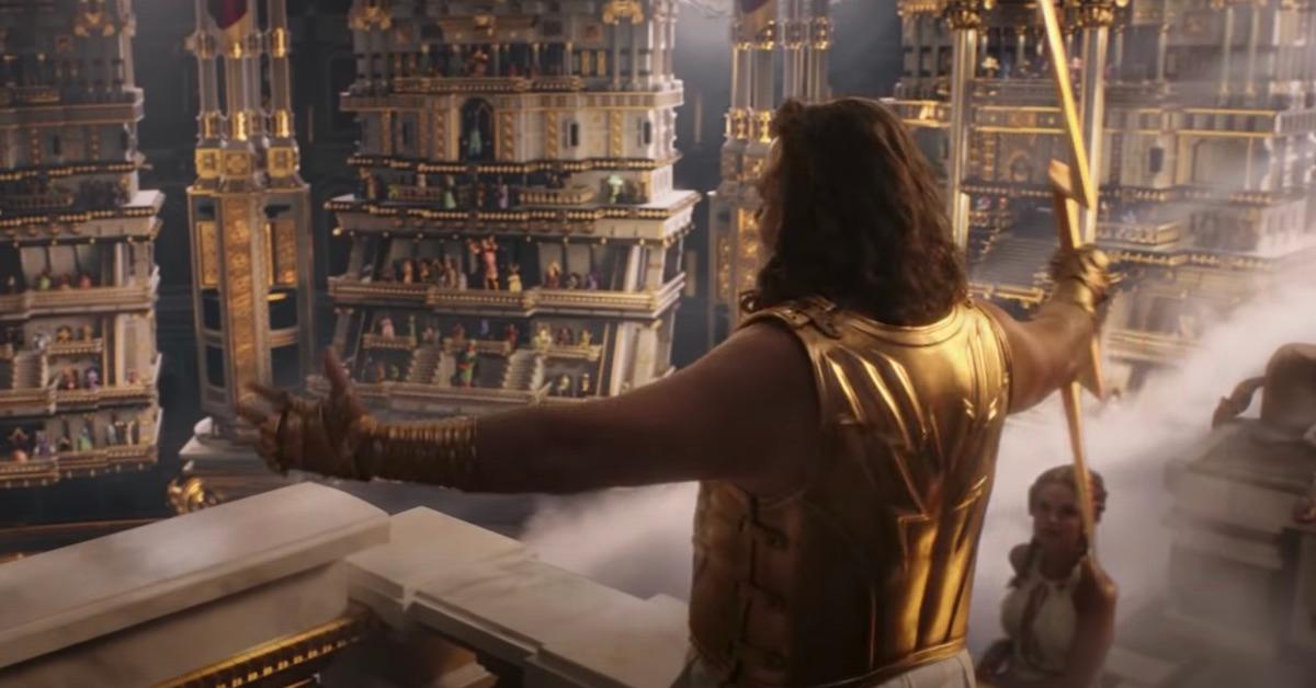 Russell Crowe as Zeus in 'Thor: Love and Thunder'