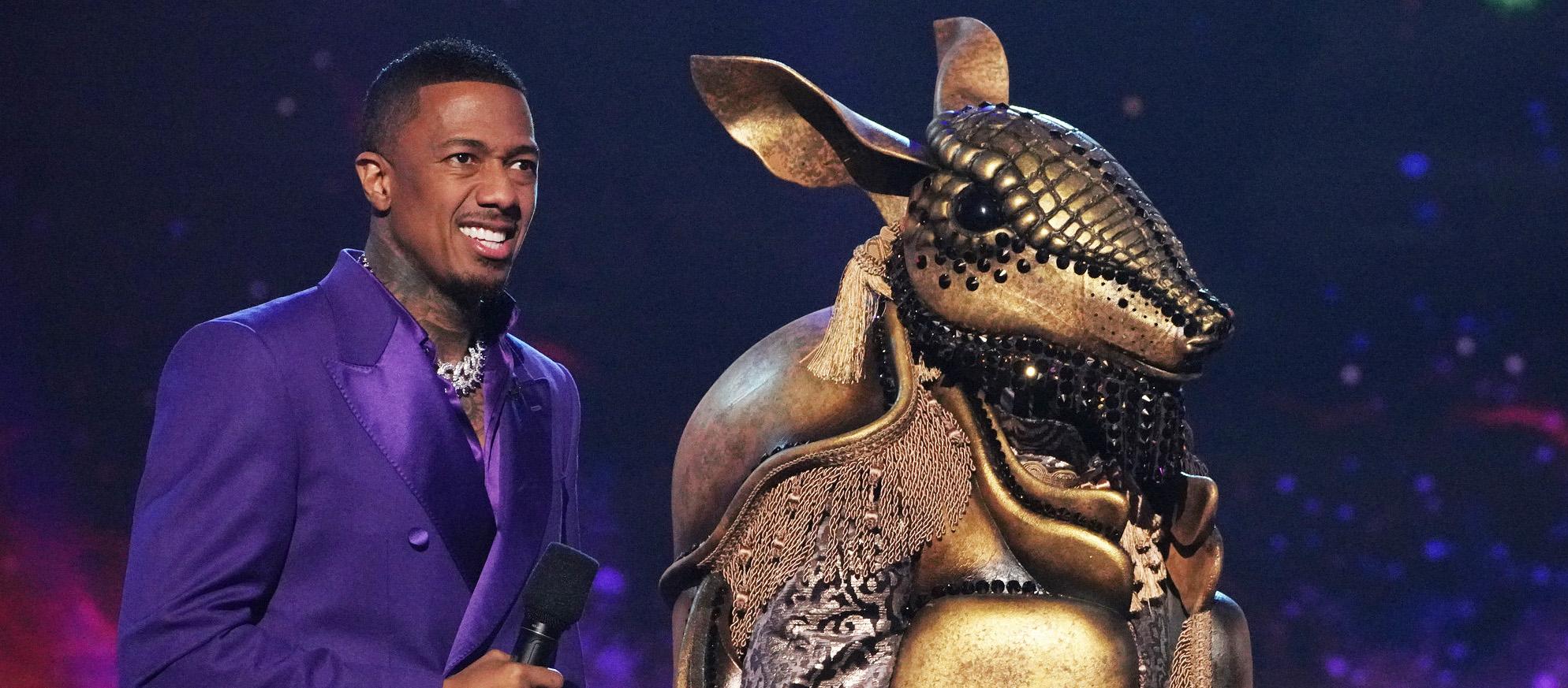 Nick Cannon and Armadillo on 'The Masked Singer