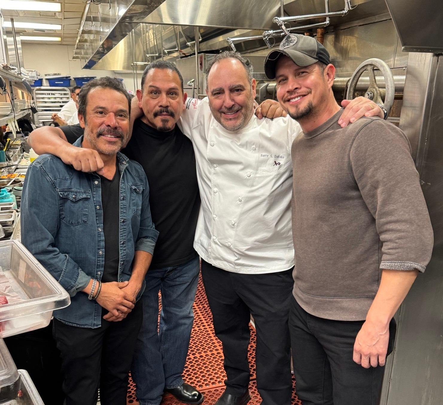 actors emilio rivera michael irby jd pardo chef barry dakake barrys prime circa las vegas