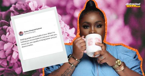 Dasha Kennedy montage with tweet