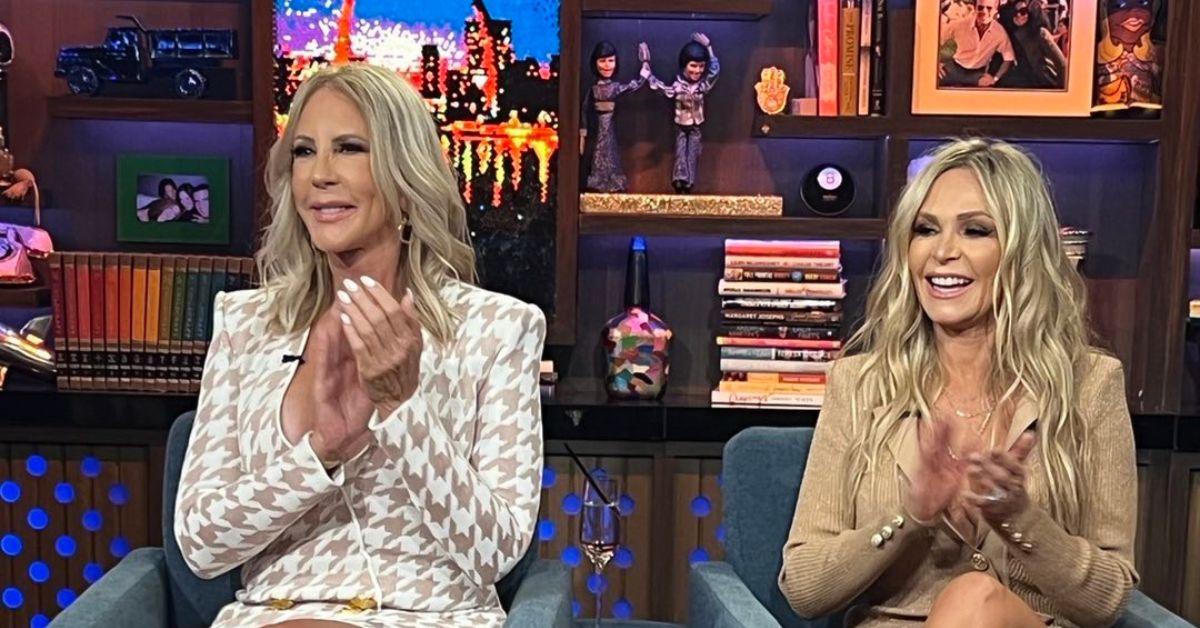 (l-r): Vicki Gunvalson and Tamra Judge on 'WWHL'