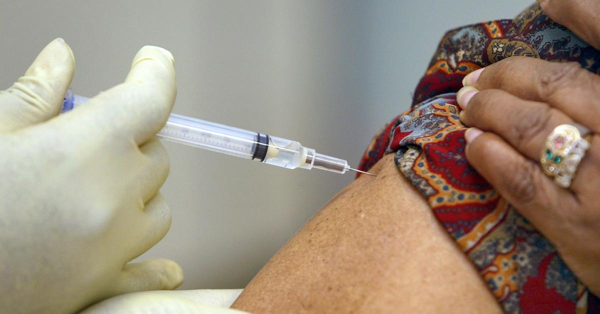 A person being injected