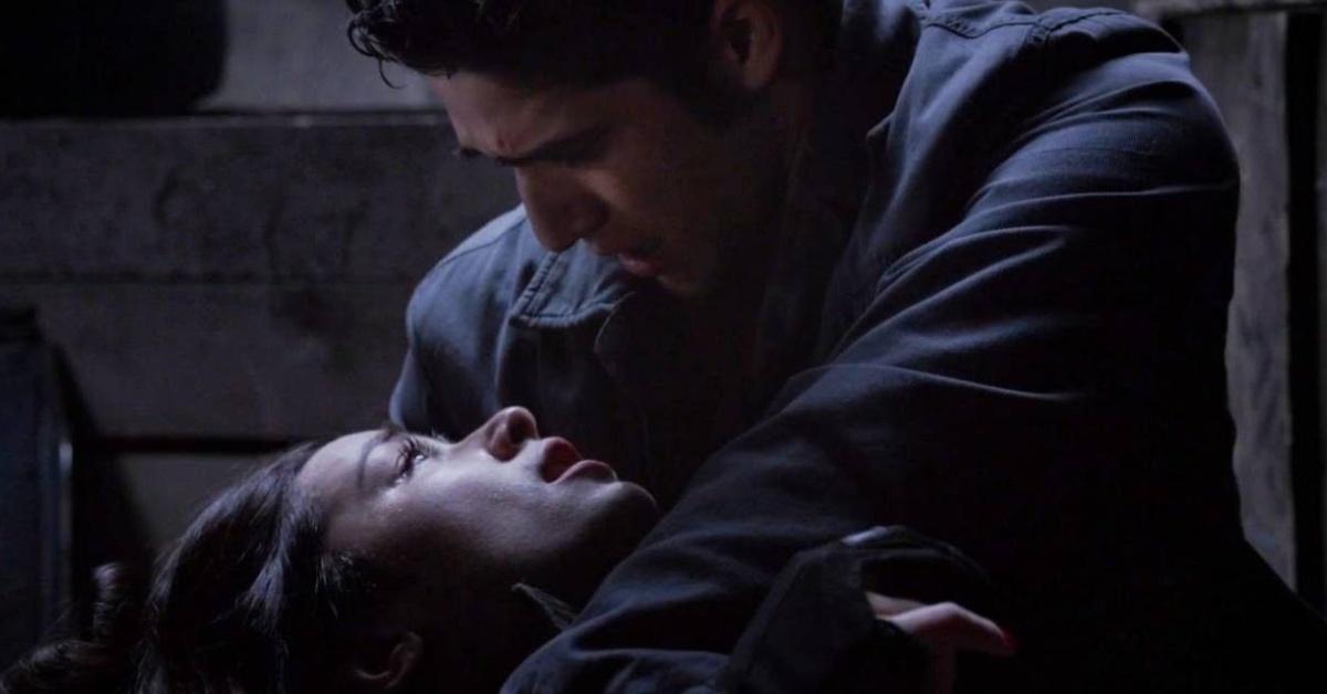 Allison Argent (Crystal Reed) dies in Scott McCall's (Tyler Posey) arms.