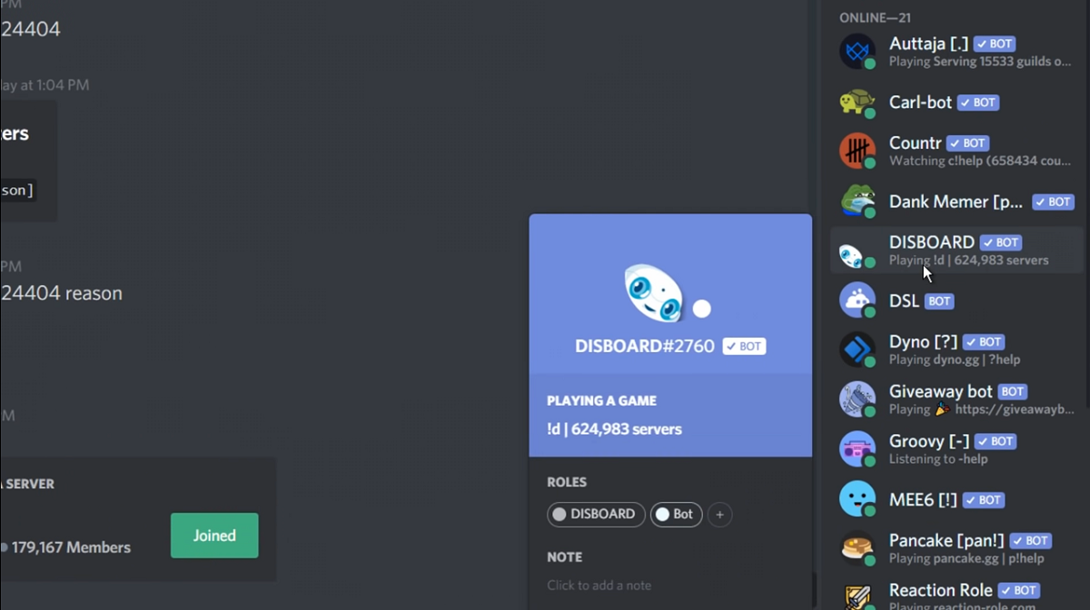 Add Server Status Discord Bot