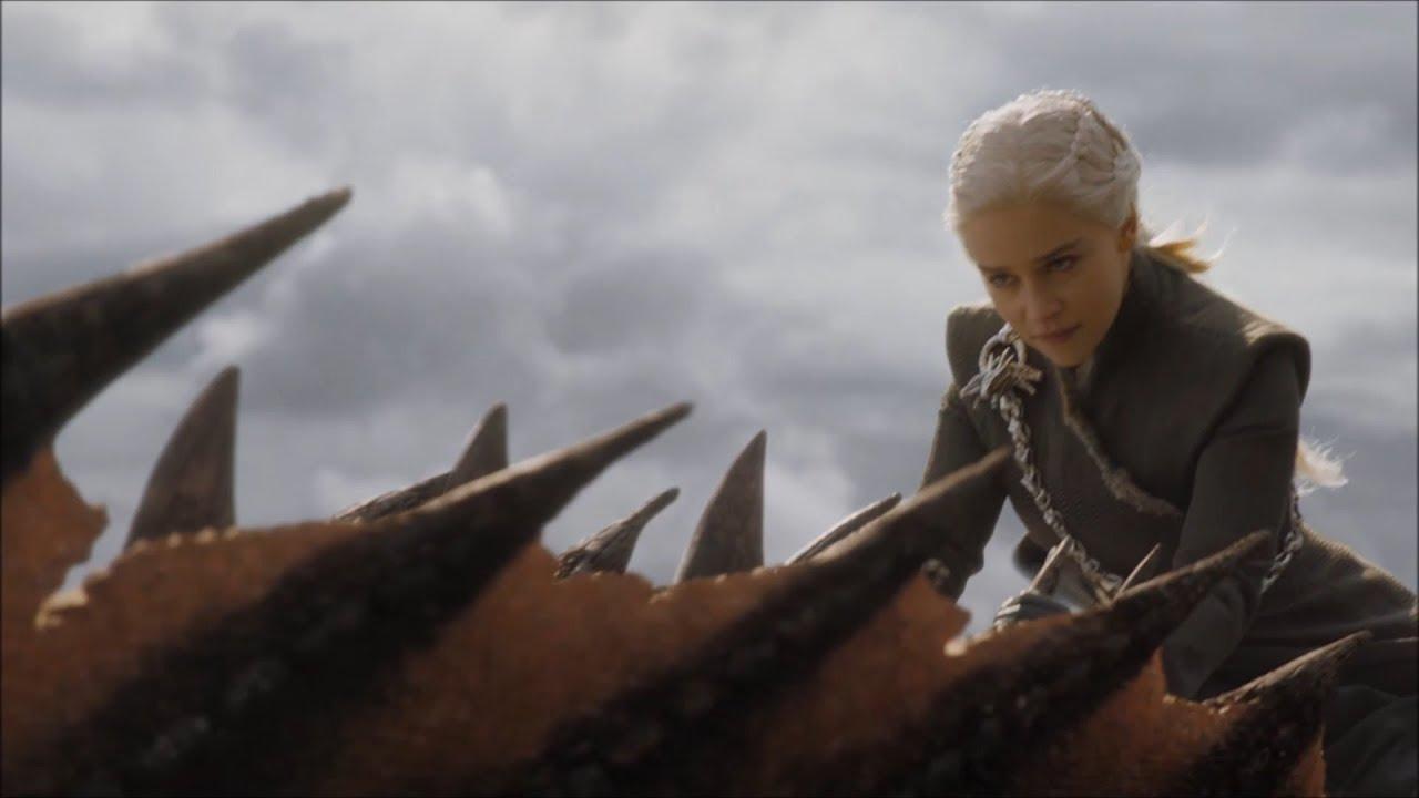 dany riding dragon