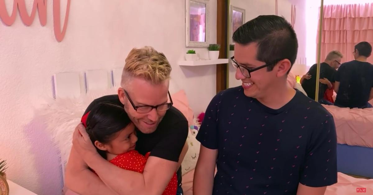 Kenny, Hannah, and Armando hug on 90 Day Fiancé