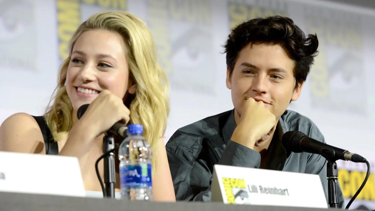 Lili Reinhart and Cole Sprouse attend Comic-Con on July 21, 2019 