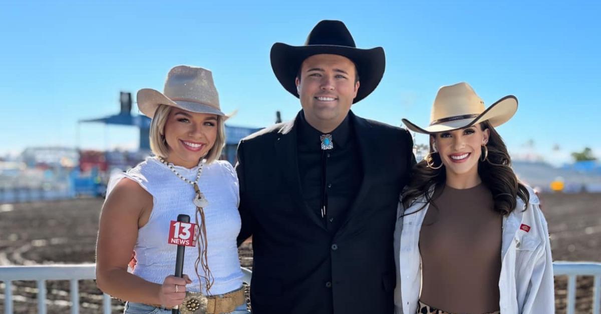 (l-r): Carsyn Currier, Tyler Butler, and Ana Orsini covering an event