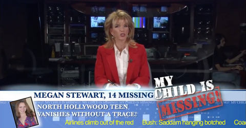 megan is missing photo warning