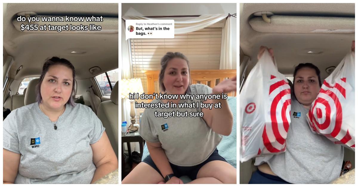 TikToker @hiker.trash.lady revealed what spent $455 on at Target.