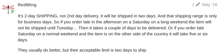 No Longer Offers 2-Day ShippingHere's What To Do About It