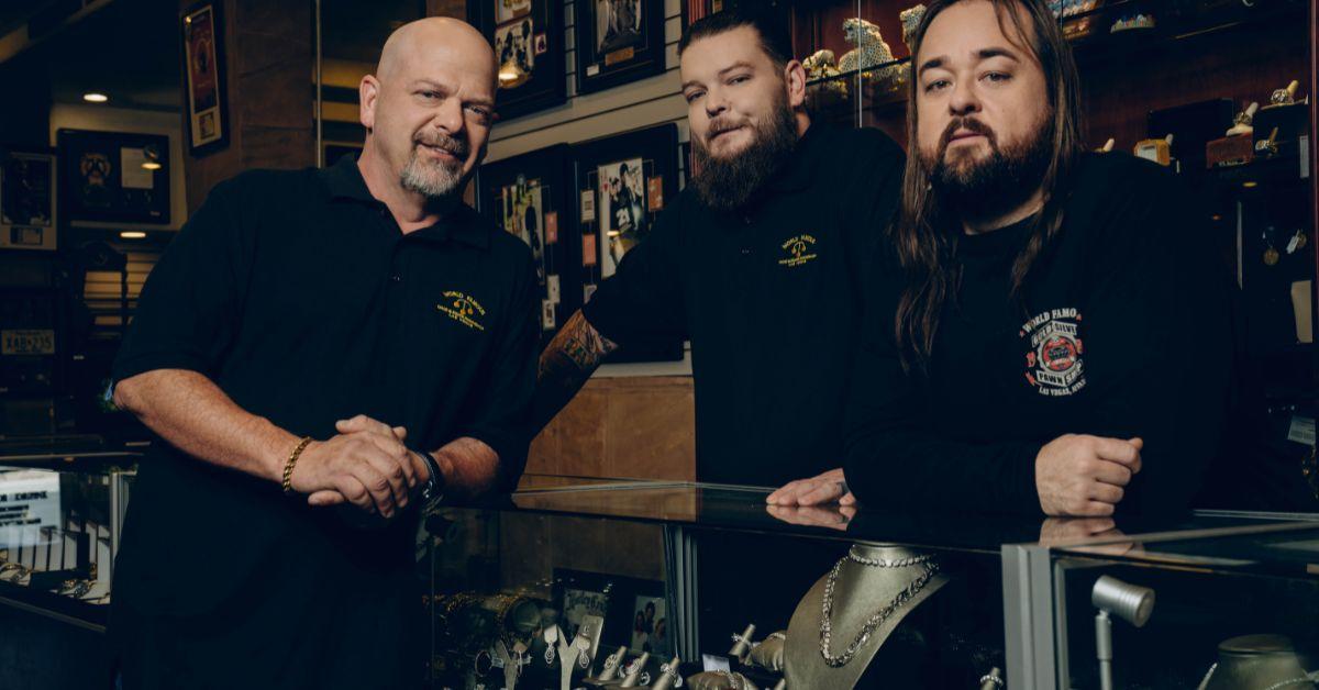 Rick Harrison, Corey Harrison, and Chumlee Russell from 'Pawn Stars'