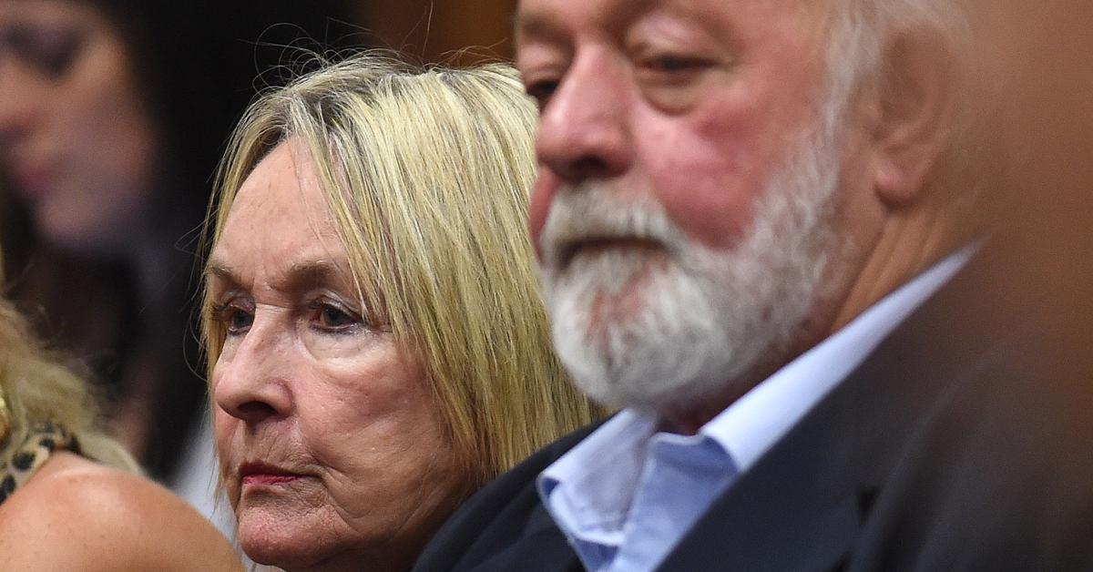 Reeva Steenkamp's parents, Barry Steenkamp and June Steenkamp, sit in the Pretoria High Court on Sept. 11, 2014