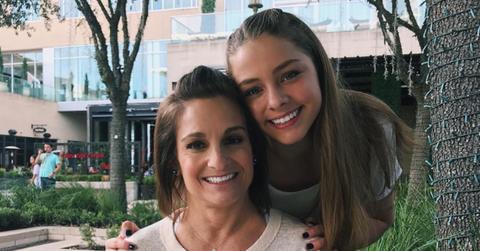 Mary Lou Retton smiling with her daughter