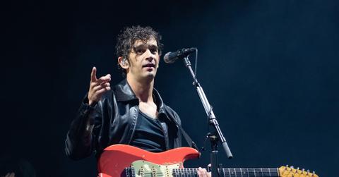 Matty Healy of The 1975 performs on day 2 of Reading Festival 2023 at Richfield Avenue on Aug. 26, 2023