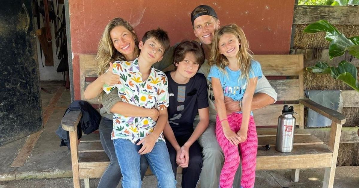 Tom Brady, wife Gisele Bundchen, and their kids