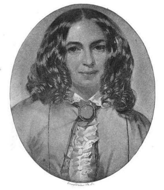 Elizabeth Barrett Browning during her younger years.