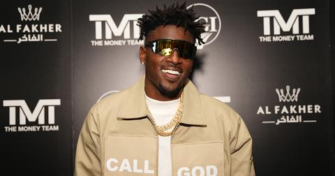 Antonio Brown at Floyd Mayweather's birthday bash at The Gabriel Miami South Beach on Feb. 24, 2022