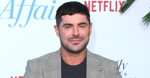Zac Efron poses on the red carpet at the premiere of Netflix's 'A Family Affair' on June 13, 2024, in Los Angeles.