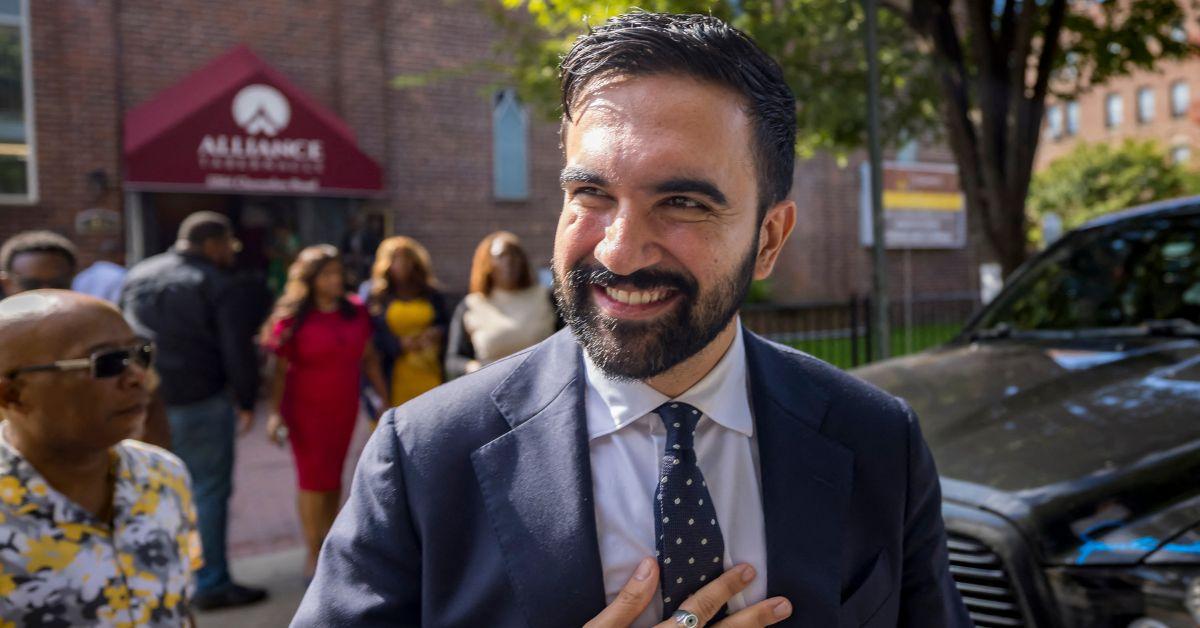 Zohran Mamdani campaigning in Brooklyn in September. 