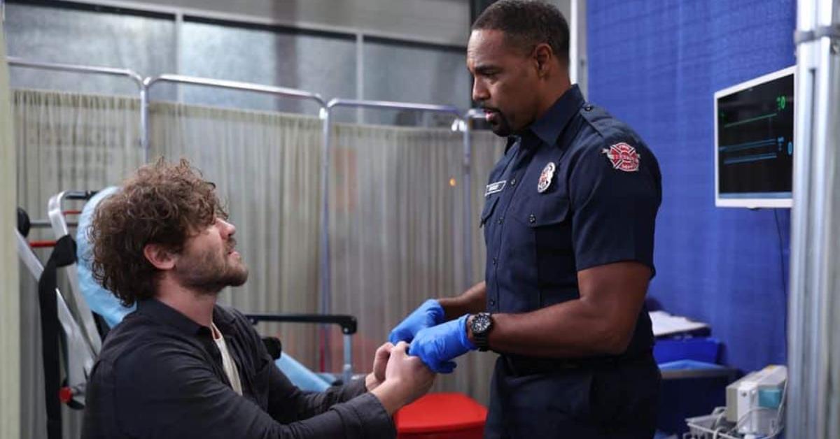 Grey Damon and Jason George as Jack Gibson and Ben Warren in 'Station 19.'