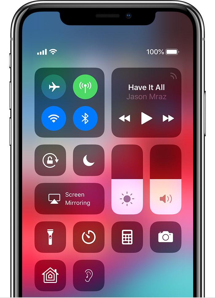 ios iphone x control center hearing live listen